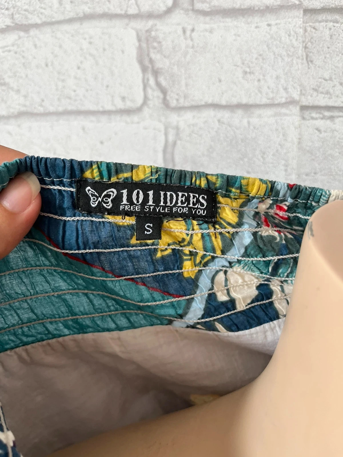 Top de mujer con tirantes finos estampado – 101 Idées – Talla 36 – photo 2